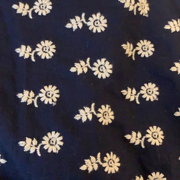 Victoria Beckham Target Navy Floral Eyelet Romper - Picture 5 of 9